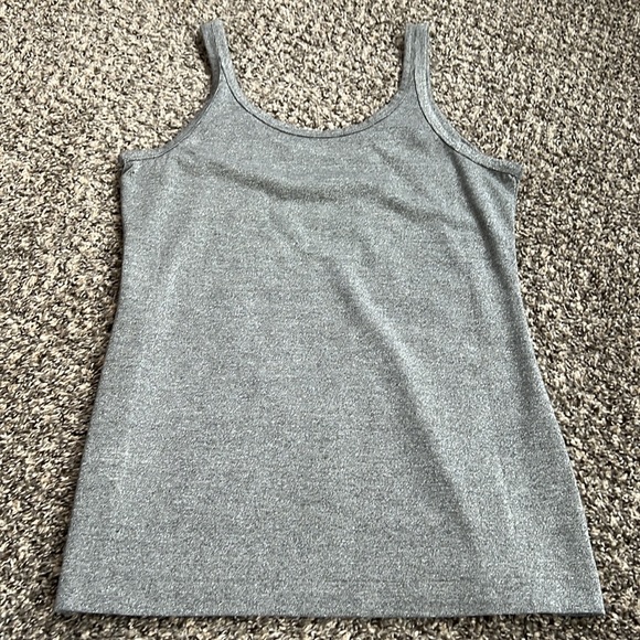 Banana Republic Silver Gray Sparkly Tank, Medium - Picture 4 of 4
